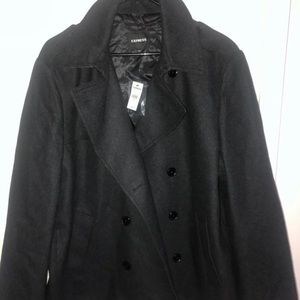 Men’s Express Pea Coat Size XL NWT